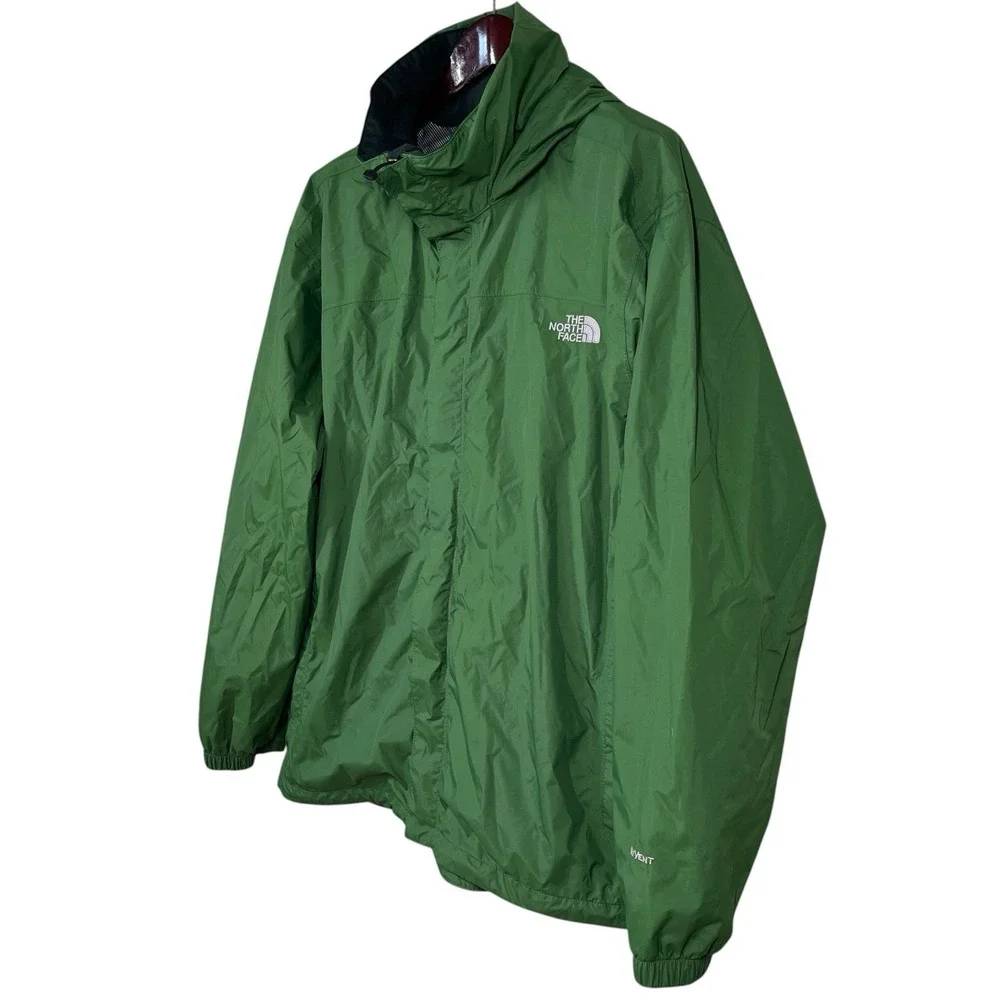 The North Face Resolve Jacket Mens 2XL Green HyVent Breathable Waterproof AR9T